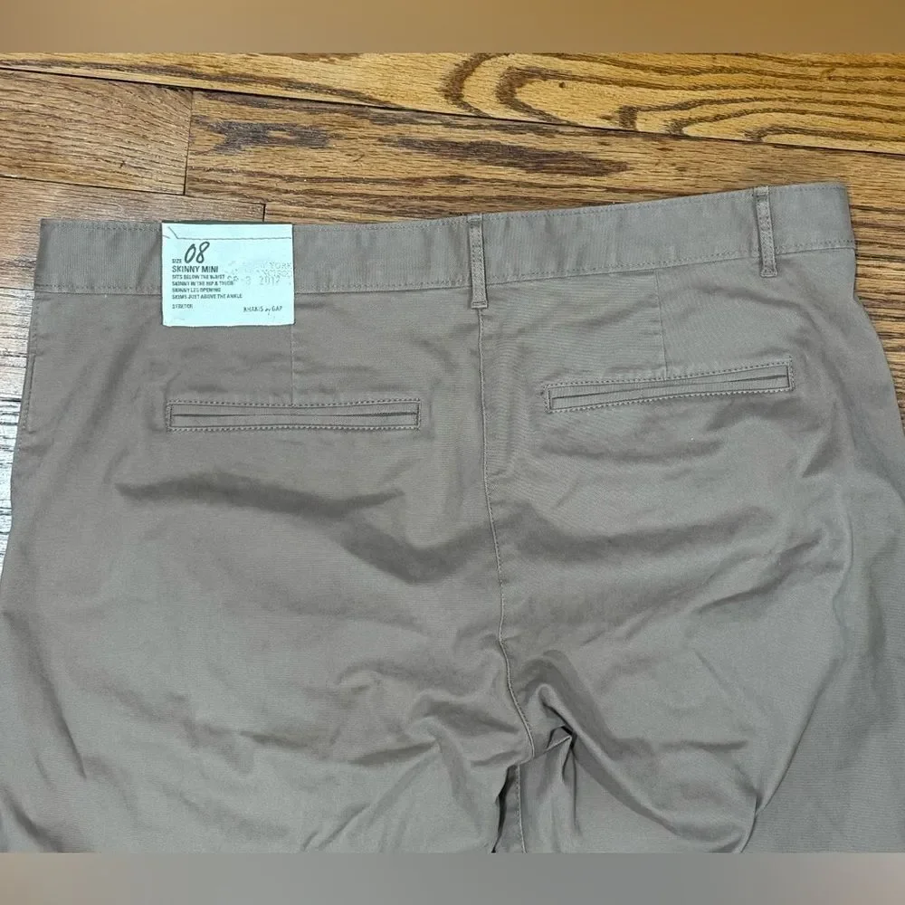 GAP Khaki Skinny Chino Pants Size 8 NWT Workwear Office Casual - Picture 3 of 7